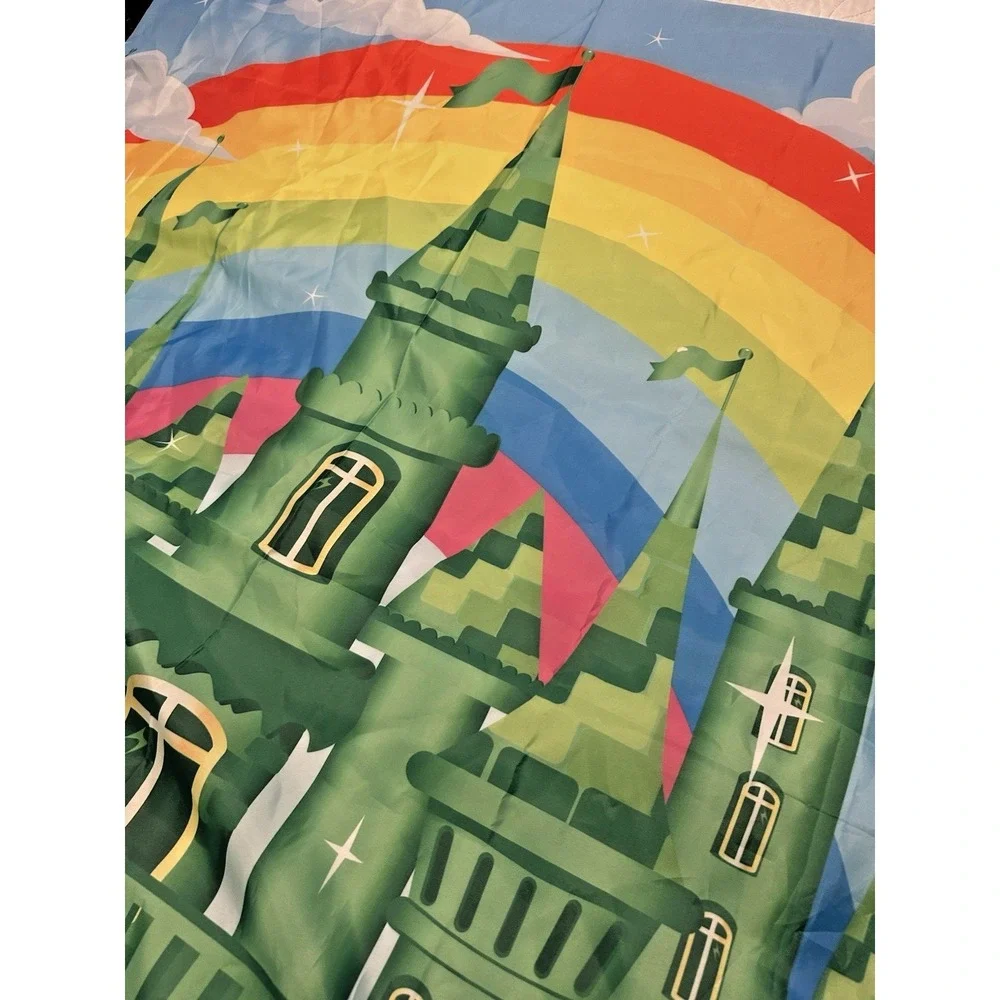 Rainbow In Sky over the Emerald City Polyester Backdrop   68